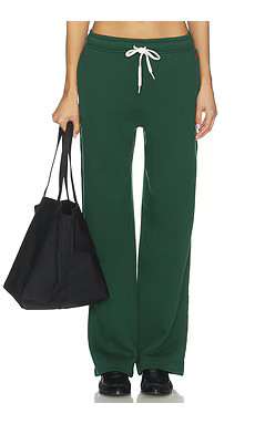 Polo Ralph Lauren Drawstring Fleece Wide Leg Sweatpant in Northwest Pine from Revolve.com | Revolve Clothing (Global)