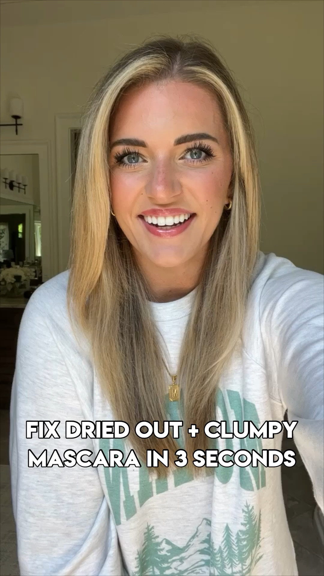 Fave hack to fix dried or or clumpy mascara in 3 seconds! Add 1-2 drops of contact solution into your mascara tube & mix well. That’s it! ✨ mascara is good as new & not clumpy! 
•linking my fav mascara here + my fav lash curler & lash serum. ⭐️ use code MORG20 for 20% off my lash serum ⭐️ - I’ve used babe lash for 3+ years and it’s the best ever for getting long + full lashes. 10/10 
•sweatshirt use code MORGAN for 29% off. 😍🫶🏼 So soft & comfy! TTS - but I sized up 2 to the XL for a very comfy + oversized fit. 
•halo glow shade 2
•foundation: shade 2W9
•lipstick shade: Marrakech 
•contour wand: shade medium/tan 
•blush: happy
•setting powder: light (lightest shade) 


#LTKunder50 #LTKFind #LTKbeauty