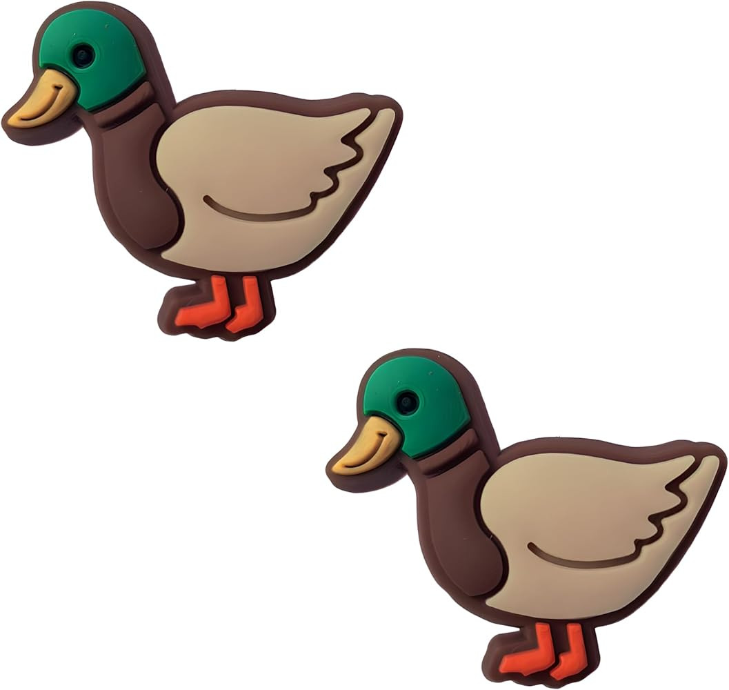 Mallard Duck Shoe Charms - Set of 2, Cute Mallard Duck Charms for Shoes, Backpacks, Handbags, Wri... | Amazon (US)