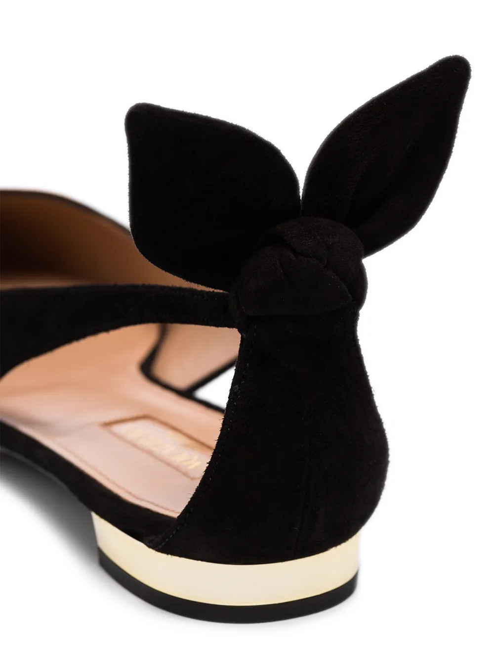 Aquazzura Bow Tie Ballerina Shoes - Farfetch | Farfetch Global