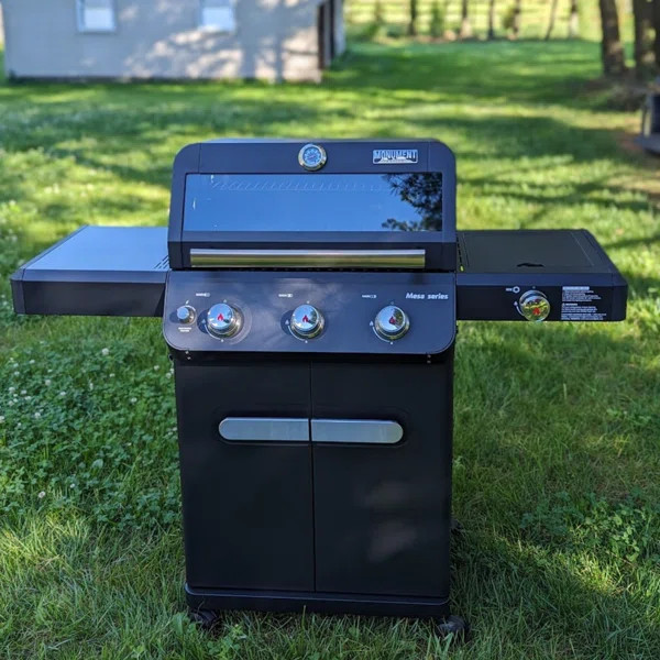 Monument Grills Mesa 3-Burner Series Gas Grill with 1 Side Burner, 48,000 BTU – Perfect for Fam... | Wayfair North America