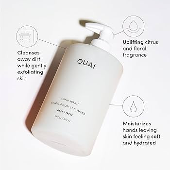 OUAI Hand Wash, Dean Street - Liquid Hand Soap with Jojoba, Avocado, & Rose Hip Oil for Replenish... | Amazon (US)