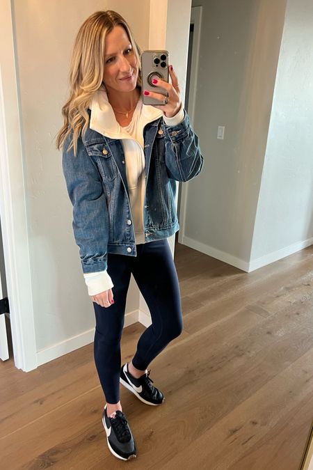 My favorite athleisure style to take me into Summer! I love this hoodie paired with this oversized denim jacket and tennis shoes!

#LTKStyleTip #LTKFindsUnder100 #LTKFitness