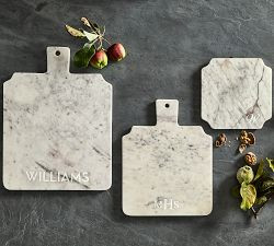 Marquee Marble Large Handle Cheeseboard | Pottery Barn (US)