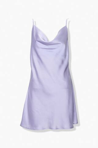 Satin Cowl Neck Slip Dress | Forever 21 (US)