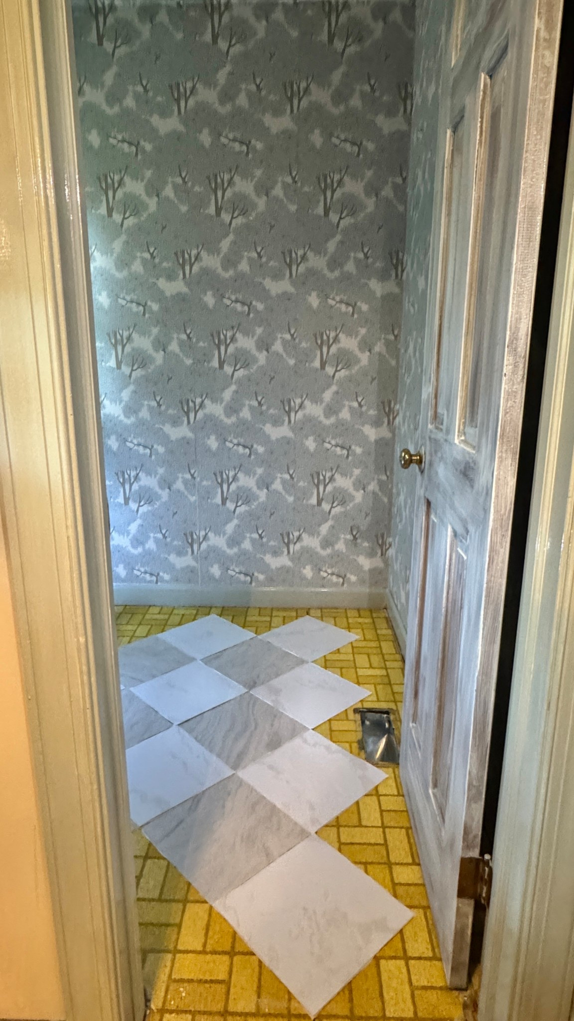 Office renovation in progress! Turning this half bath into an office/homework space 



#LTKHome