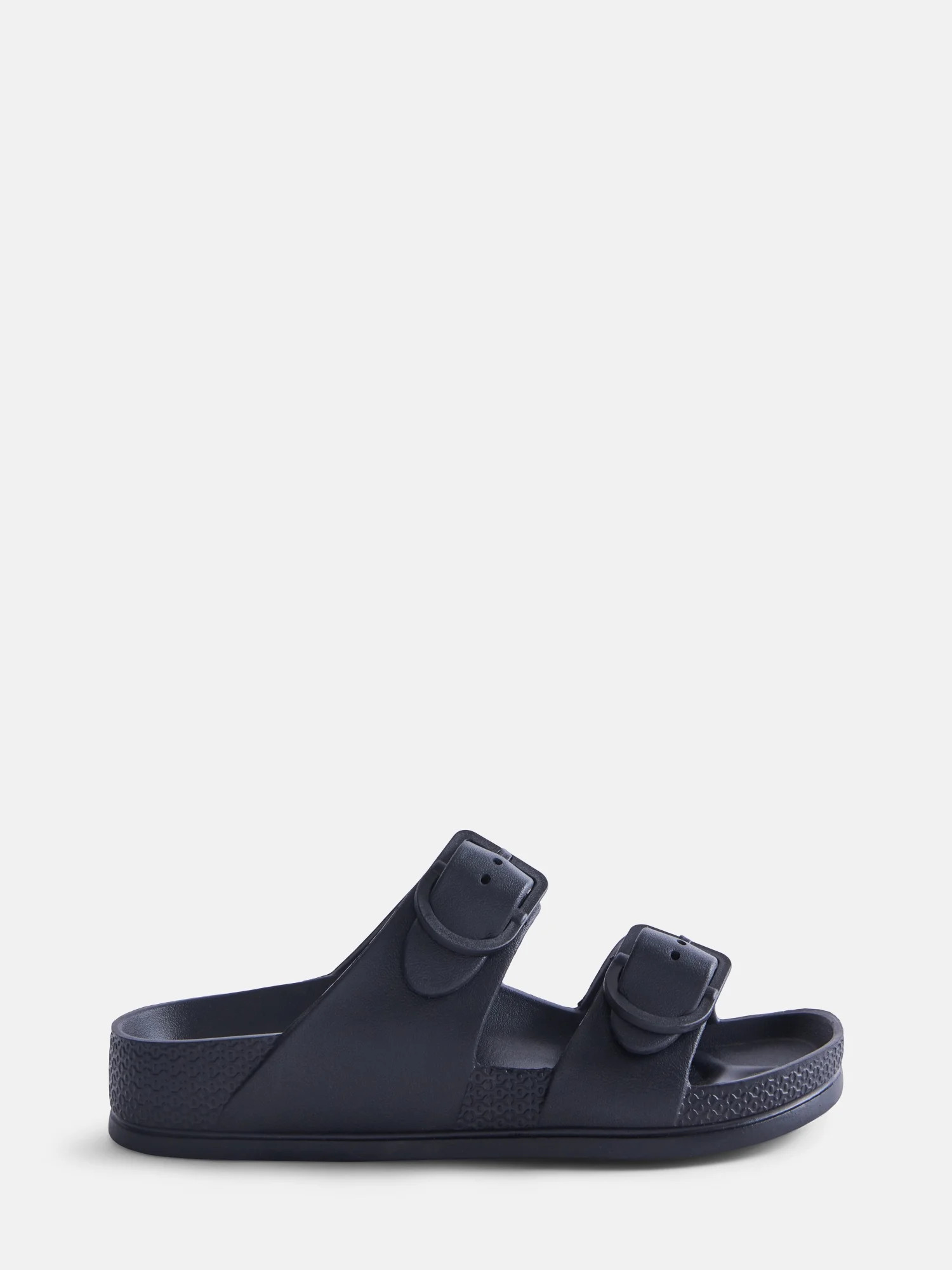 Wonder Nation Little and Big Boys or Girls Two Buckle Footbed Slide Sandals | Walmart (US)