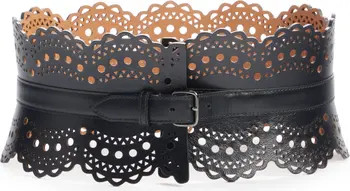 Alaïa Lambskin Leather Wide Corset Belt | Nordstrom | Nordstrom