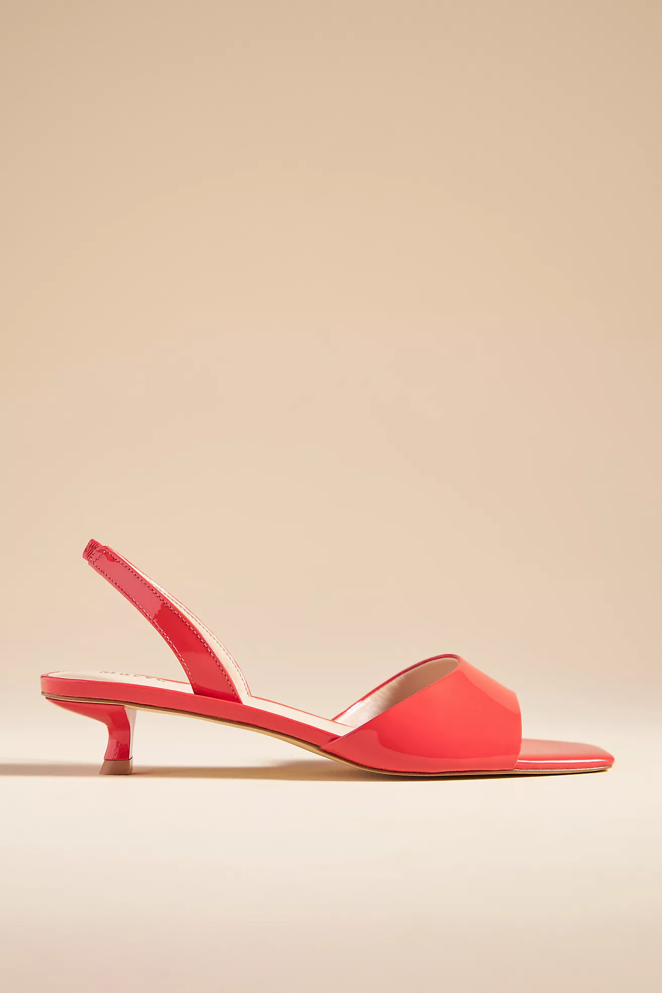 Maeve Square-Toe Slingback Kitten Heels | Anthropologie (US)