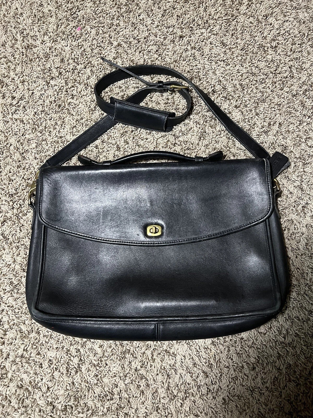 Vintage Coach USA made Crossbody Business Bag | eBay US