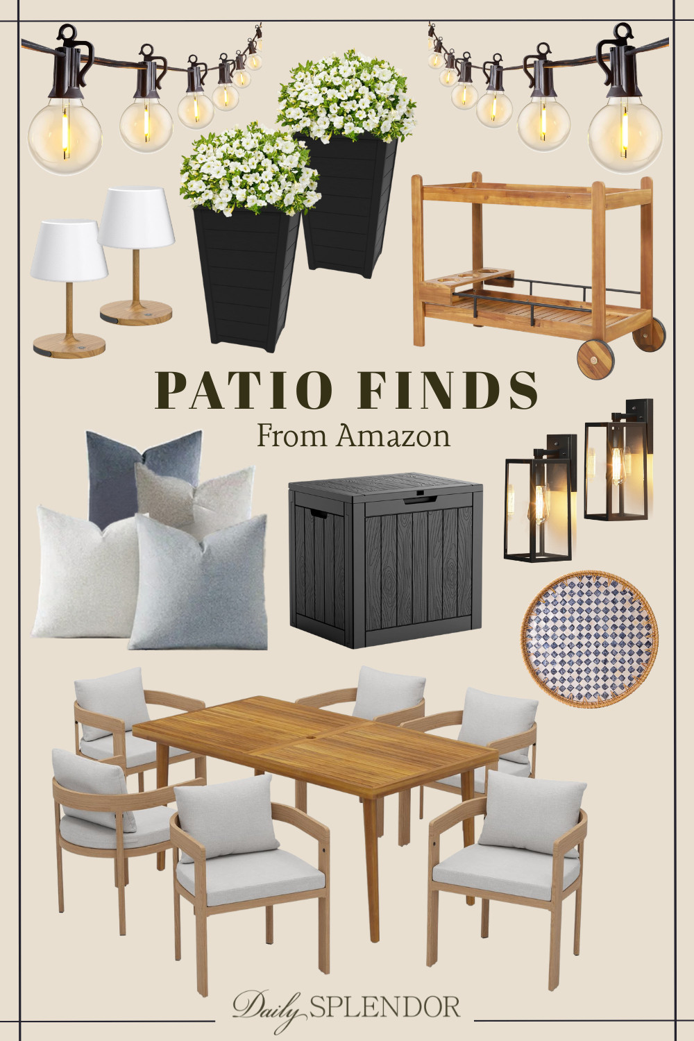 It's time for your patio to shine! Sharing my favorite Amazon finds to refresh your outdoor space — stylish, functional, and perfect for summer lounging. #patio #backyard #outdoorentertaining #patiodecor #patiostyling #patiodining #patiorefresh #patioupdate #outdoordining #outdoordecor #patiostyle 

 #LTKSeasonal #LTKHome #LTKSaleAlert