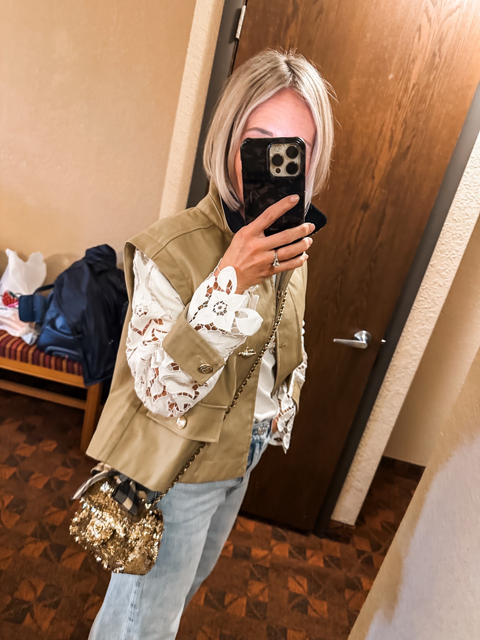 this coat was so fun to wear!
I styled it casually over a white tee, some jeans and a boot with a low heel.
Perfect look for a girls night out, date night.  
runs big- i am in an xxs

#LTKgrwm #LTKOver40