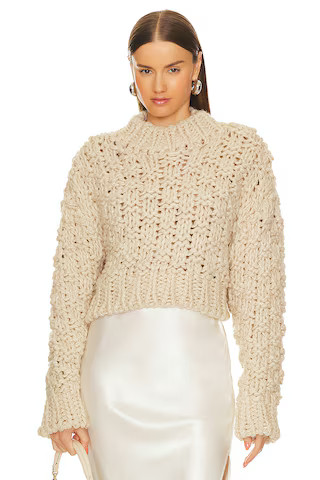 Lovers and Friends x Bridget Jolene Knit Sweater in Oatmeal from Revolve.com | Revolve Clothing (Global)