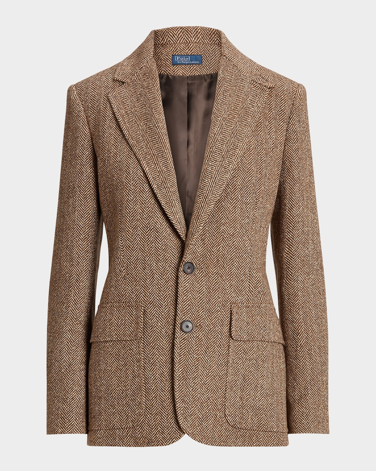 Herringbone Linen-Blend Blazer | Neiman Marcus