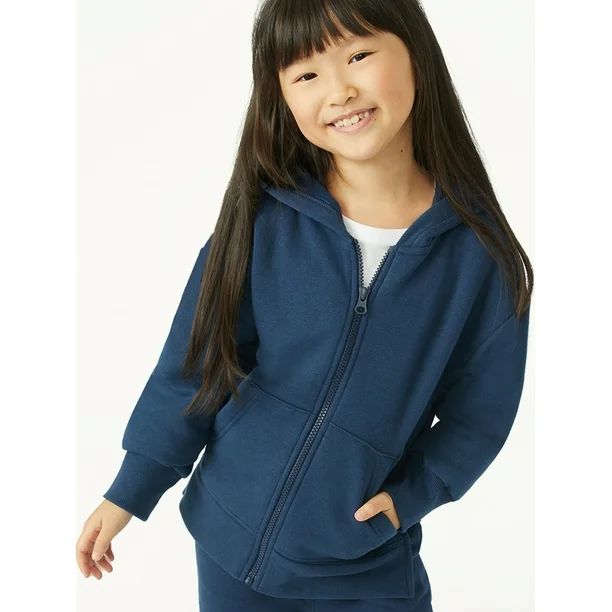 Free Assembly Girls Zip-Up Hoodie, Sizes 4-18 - Walmart.com | Walmart (US)