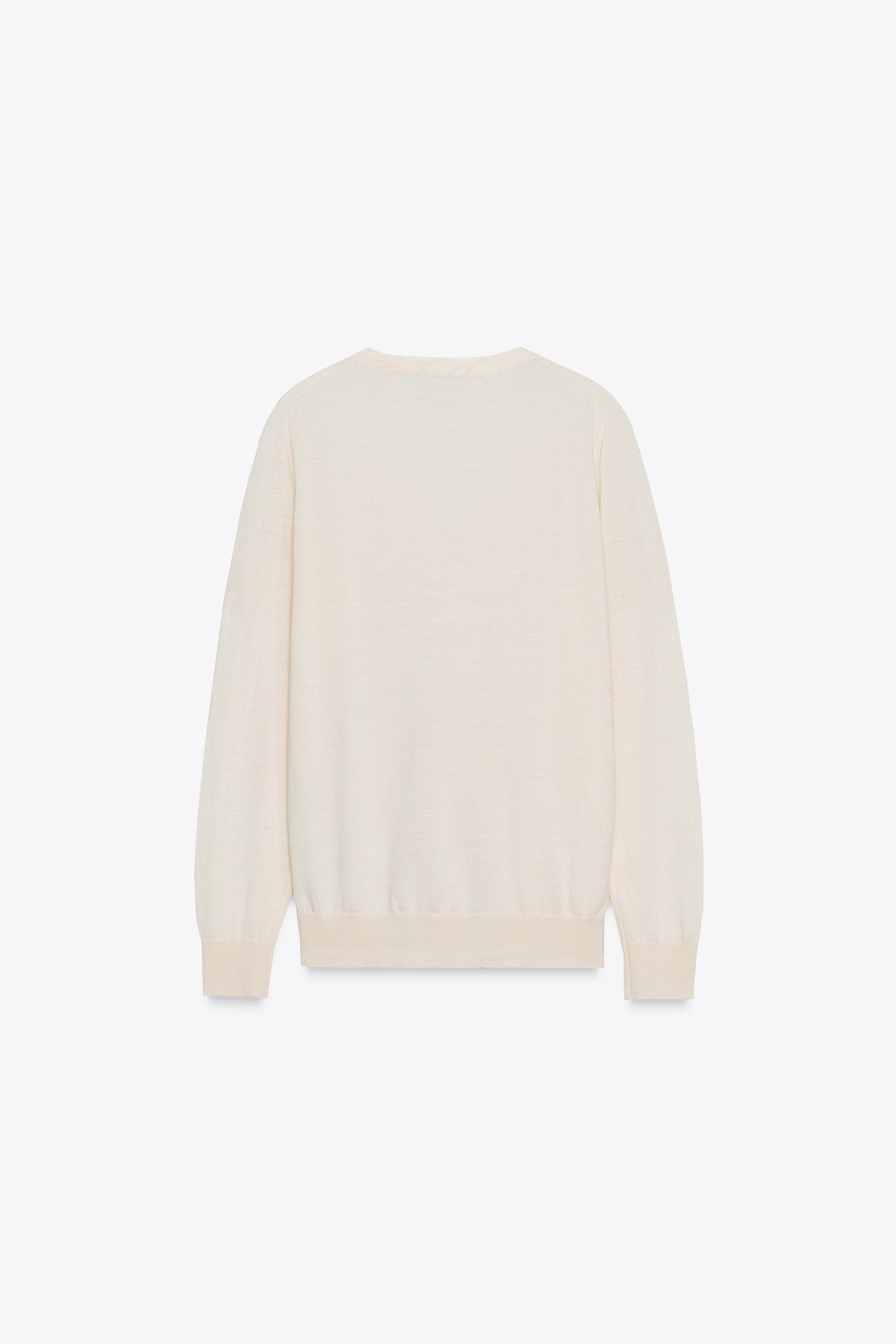 100% WOOL V-NECK JACKET | Zara US