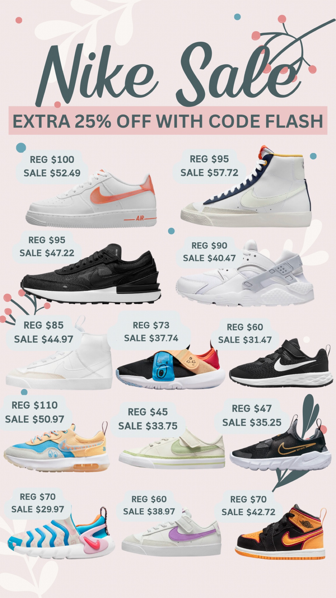 Kids Shoes on sale with Nike! Some of my kids favs are on here! Sign is as member and use code FLASH

#LTKSeasonal #LTKkids #LTKGiftGuide