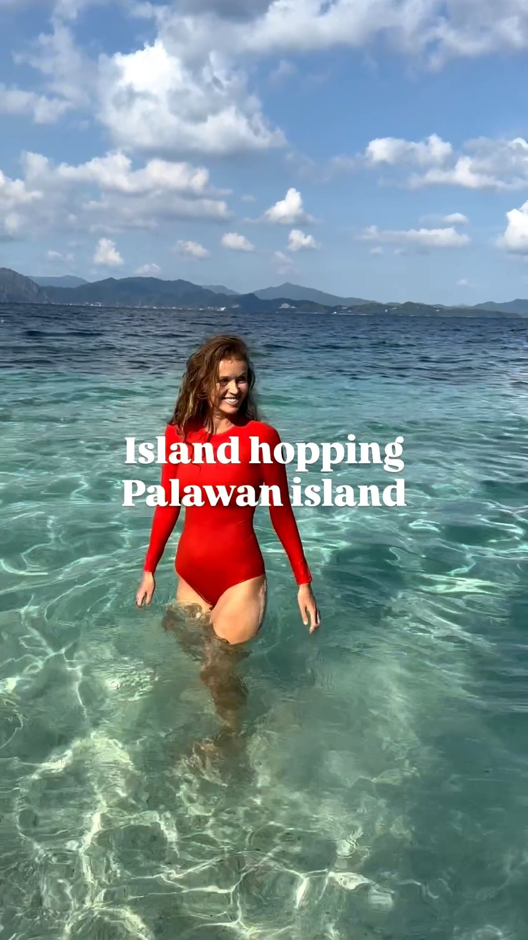 I always bring this red long-sleeve swimsuit with me on tropical trips ✨  

Especially for places like the Philippines, where island hopping means being under the sun all day long. Without something like this, it’s so easy to get sunburned.  

That’s why I highly recommend it — if you’re spending hours in the sun, want to protect your skin, or doing active water sports, this kind of swimsuit is perfect 🌊☀️

#LTKSwim #LTKTravel #LTKootd