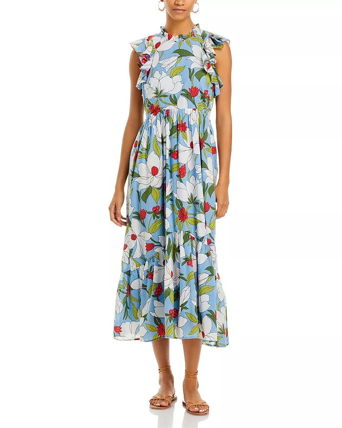 Hannah Ruffle Midi Dress | Bloomingdale's (US)