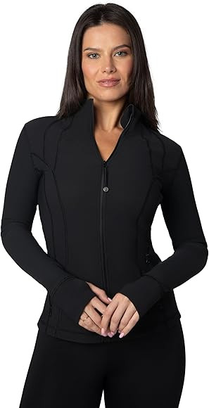 90 Degree By Reflex Women’s Lightweight, Full Zip Running Track Jacket | Amazon (US)