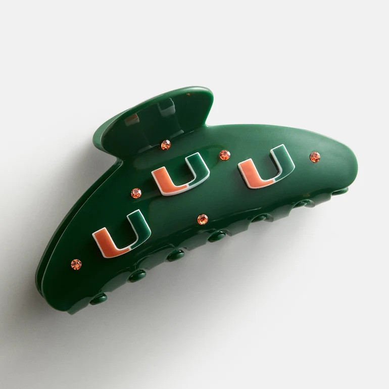 University of Miami Logo Hair Claw Clip - University of Miami | BaubleBar