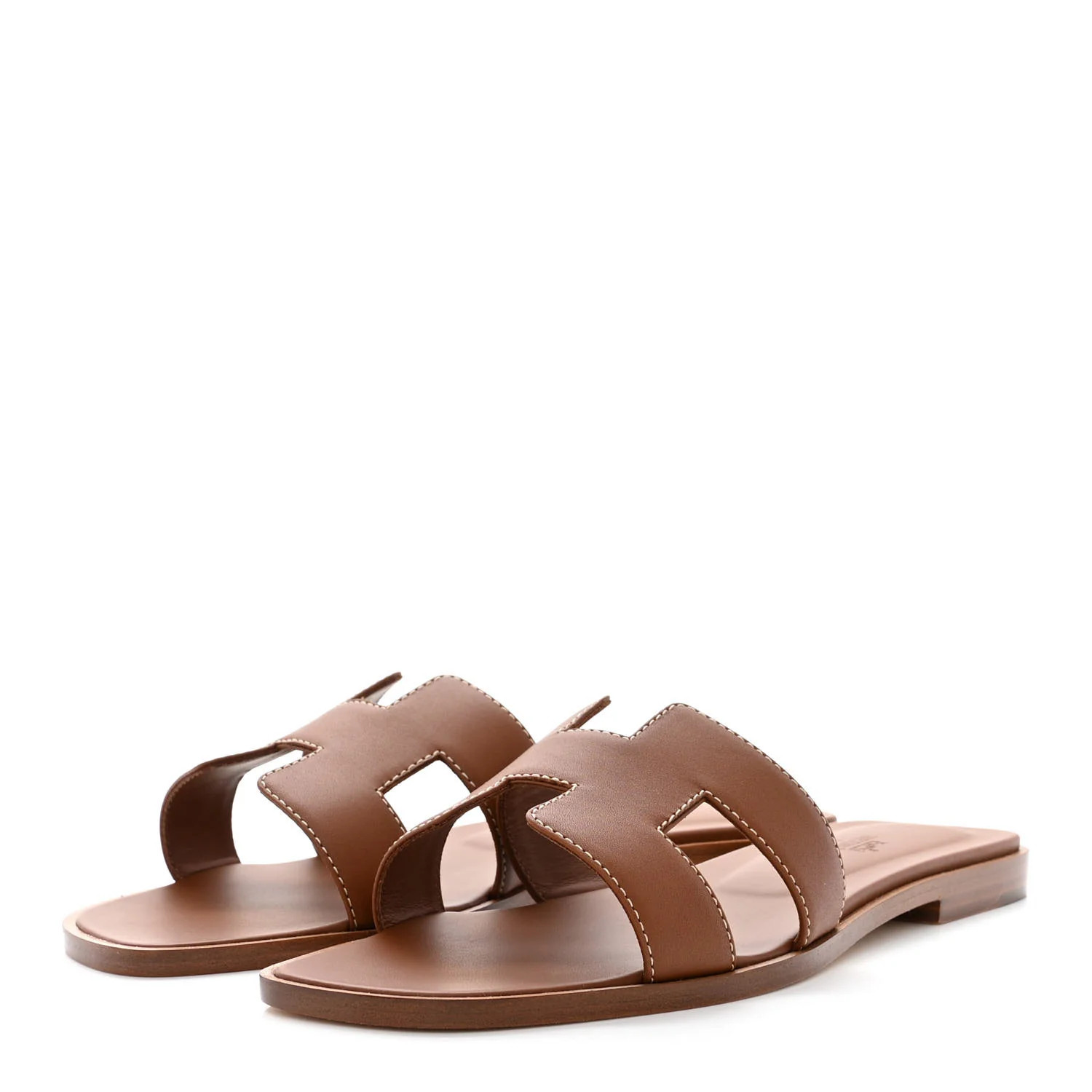 Box Calfskin Oran Sandals 37.5 Gold | FASHIONPHILE (US)