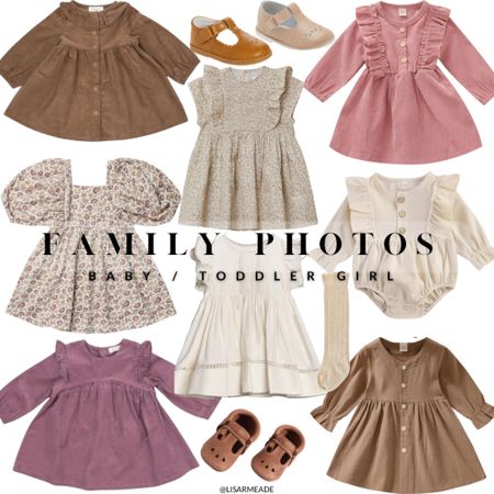 Family photo outfit idea for baby and toddler girls 
Family pictures, fall photos, baby girl dress, baby shoes, knee high socks, picture, family photo outfits 

#LTKfamily #LTKkids #LTKbaby