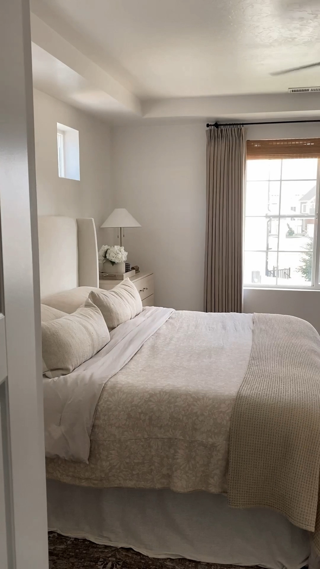 Curtains make all the difference! It was about time I changed these out and I’m 100% feeling the moody vibes! 🤍✨

- Color : Burlywood Birch 1908-5
- Header style : Tailor Pleat
- Width: 59 inches
- Length: 87 inches
- Liner type : Room Darkening, Shading Rate 75%-90%, 140 gsm polyester white
- Single panel quantity : 2
- Memory Shape (yes or no) : Yes





#home #decor #neutral #curtains #bedroom #livingroom #style #amazon #twopages #nursery #bedding #bed #finds #find

#LTKHome #LTKStyleTip