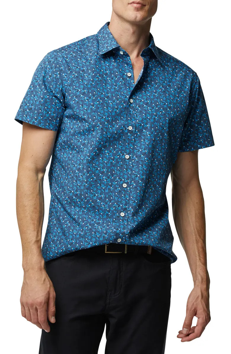 Rowner Bay Floral Cotton Button-Up Shirt | Nordstrom