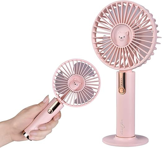 Handheld Fan Mini Fan USB Rechargeable, Quilamix Portable Fan with 3 Speed Adjustable, Stylish De... | Amazon (US)