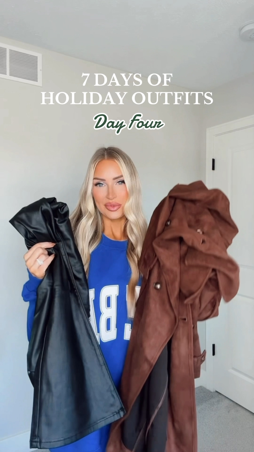 7 days of Amazon Holiday Outfits 🎄 Day 4/7! It wouldn’t be the holidays without a pair of leather pants & I love that these are tall girl friendly 🖤 

#LTKHoliday #LTKStyleTip #LTKFindsUnder100