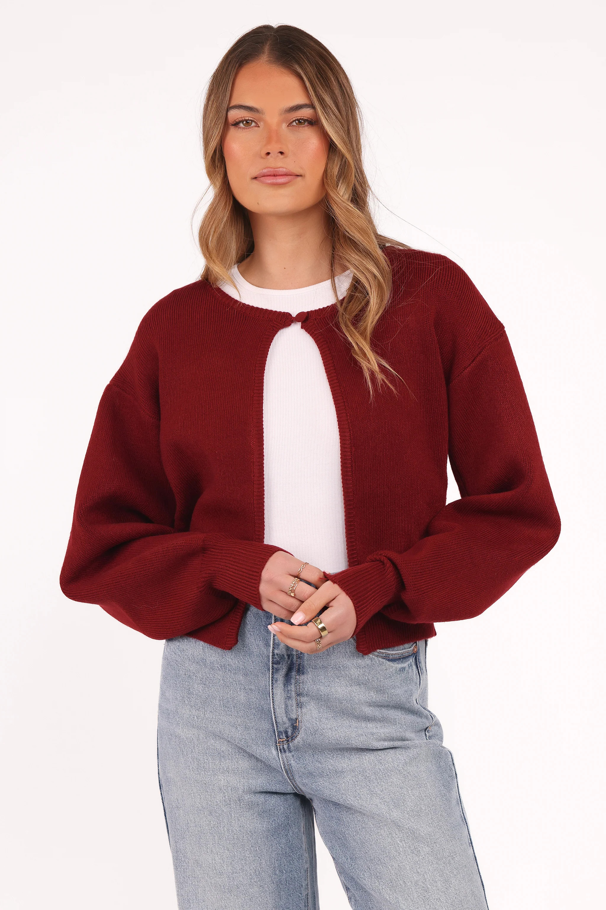 Ripley Knit Cardigan - Berry | Petal & Pup (US)