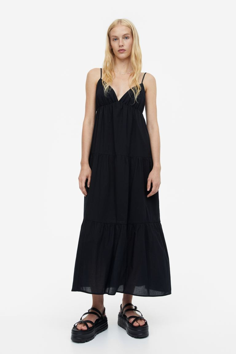 Tiered cotton dress | H&M (UK, MY, IN, SG, PH, TW, HK)