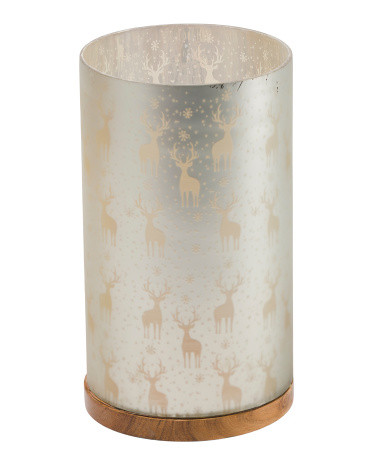 Laser Etched Christmas Snow Flake Candle Holder | TJ Maxx