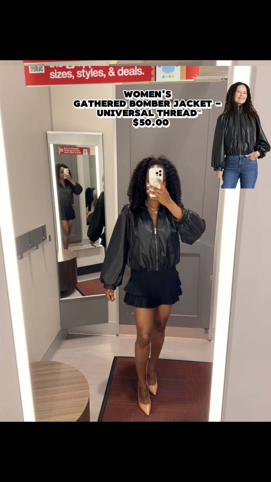 Meet your new go-to jacket.

•	Midweight faux-leather for all-season wear
•	Gathered waist adds a flattering fit
•	Perfect over dresses, jeans, or casual layers

#LTKSeasonal #LTKStyleTip #LTKFindsUnder100