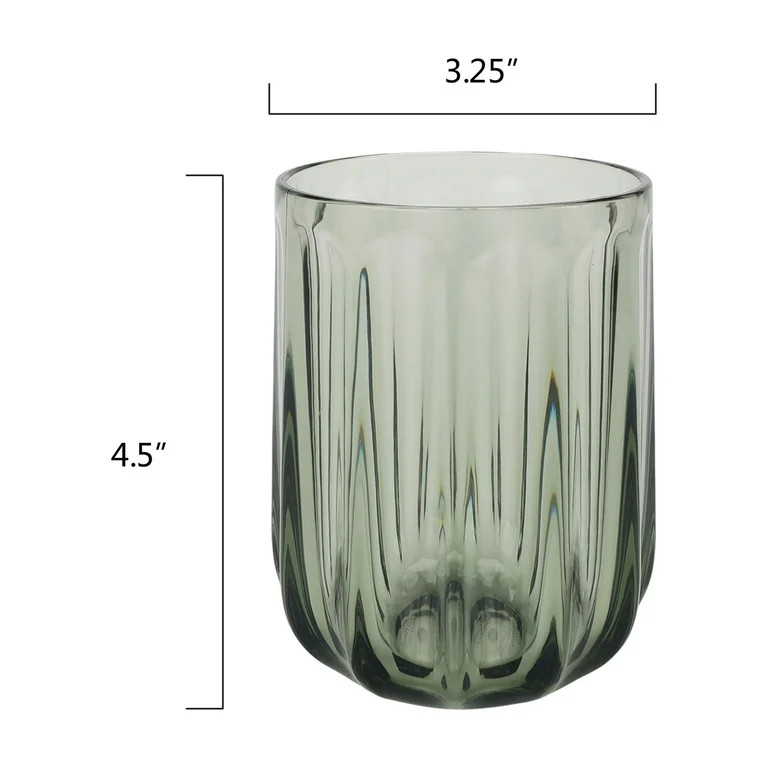 Better Homes & Gardens 15-Ounce Tritan Plastic Stemless Wine Glass, Green | Walmart (US)