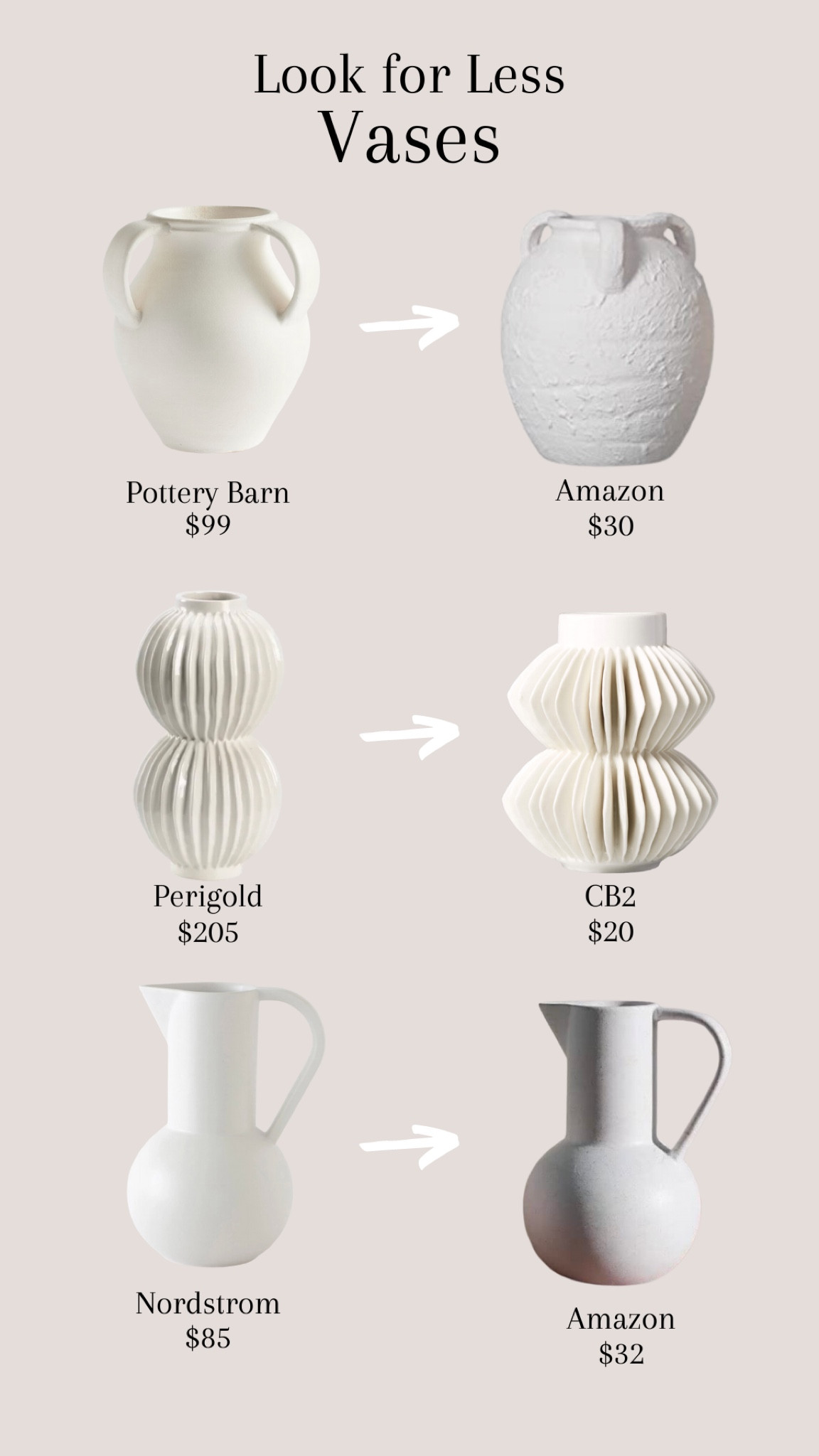 Look for Less: Vases #lookforless #dupe #vases #homedecor

#LTKFind #LTKstyletip #LTKhome
