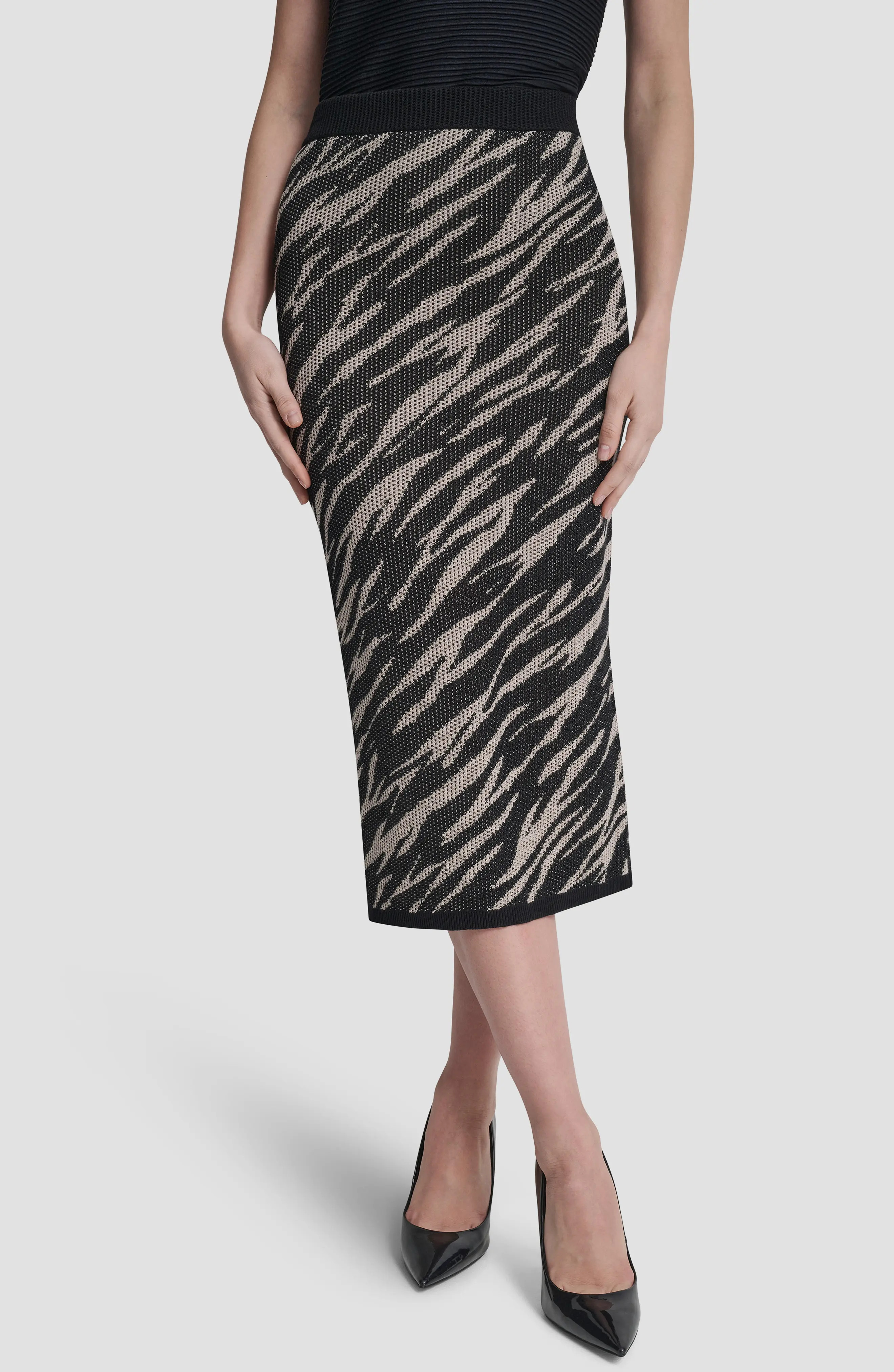DKNY Zebra Jacquard Stitch Pencil Skirt (Women) | Nordstrom | Nordstrom