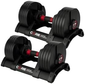Core Fitness® Adjustable Dumbbell Weight Set by Affordable Dumbbells | Amazon (US)