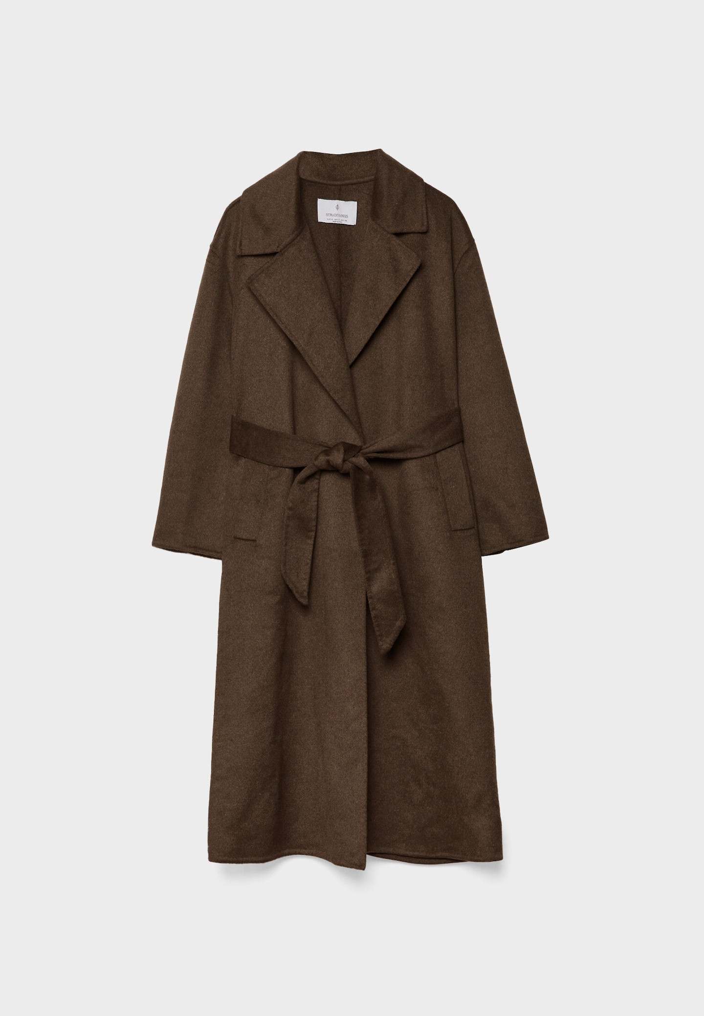 Long coat with belt | Stradivarius (UK)