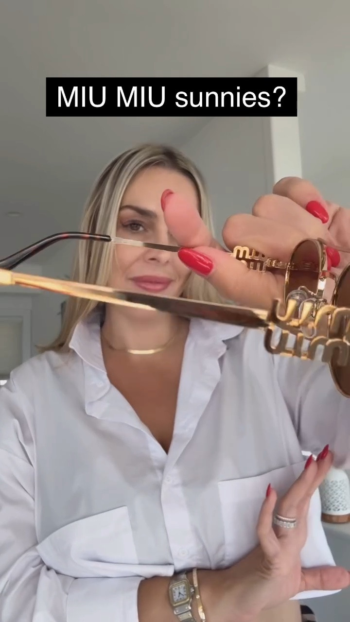 Designer Inspired AMAZON Sunglasses!  Ummmm so I’m not well because I have the real MiuMiu sunnies similar to these and they are spot on🥵



#miumiu #deaignerinspired #sunglasses 

#LTKSummerEdit #LTKStyleTip #LTKU