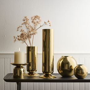 Polished Metal Vases | West Elm (US)