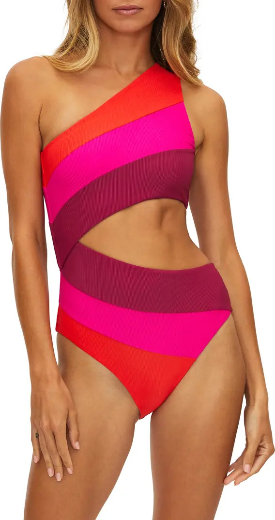Joyce Cutout One-Shoulder One-Piece Swimsuit | Nordstrom