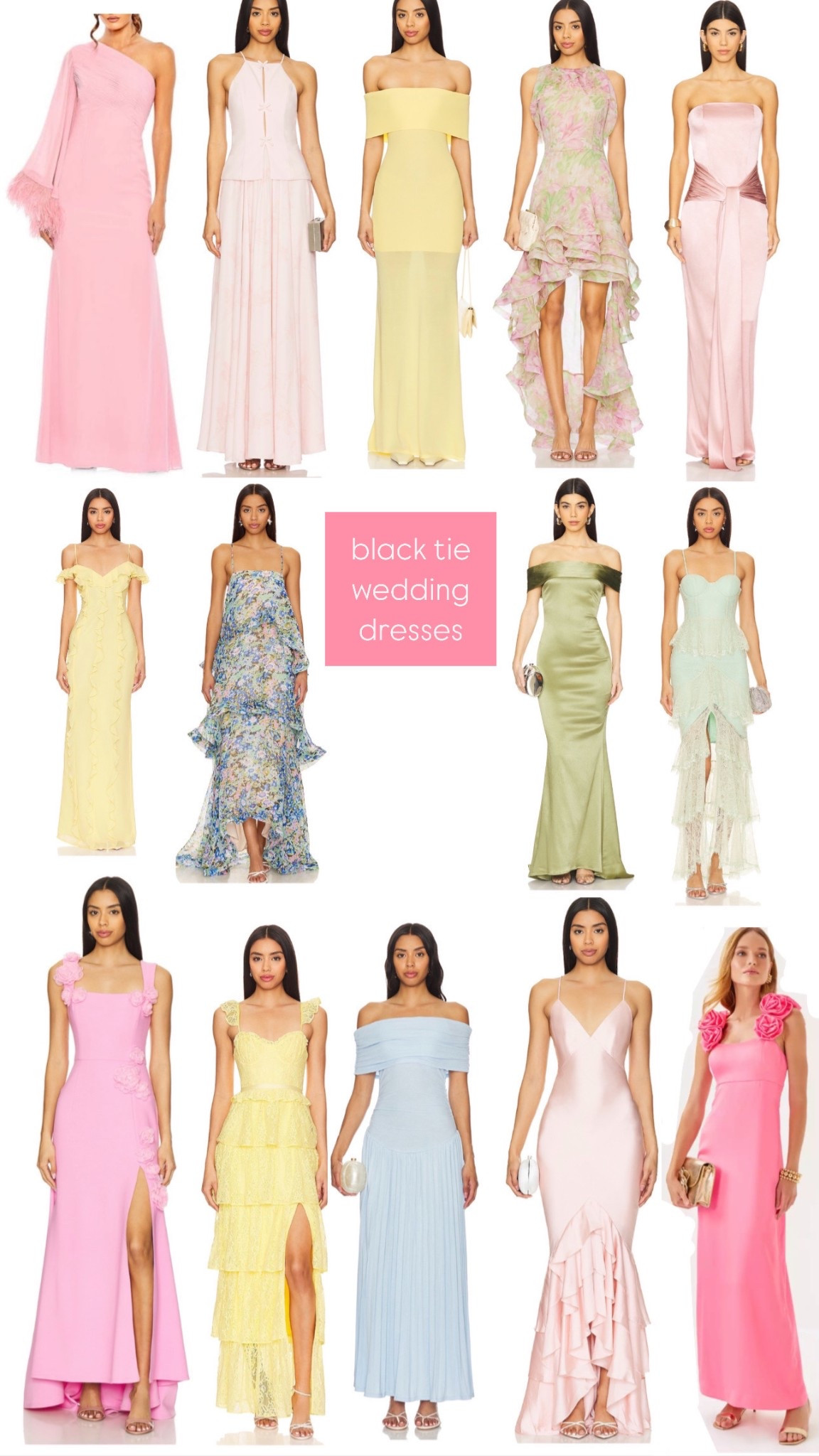 Black tie wedding guest dresses that won’t break the bank! #weddingguest #blacktie #eveninggown 

#LTKWedding