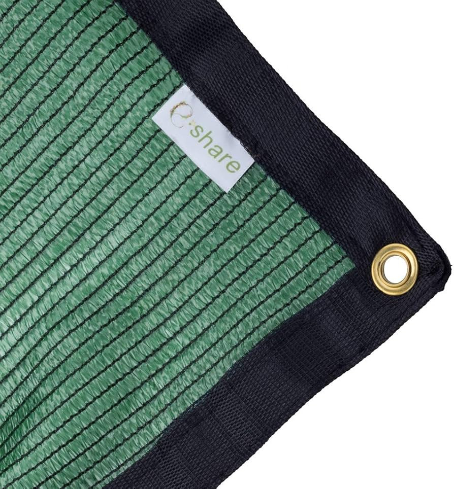 E.share 70% Green Shade Cloth Taped Edge with Grommets 12 ft X 6 ft | Amazon (US)