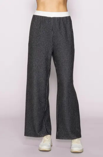 Stripe Wide Leg Knit Pants | Nordstrom