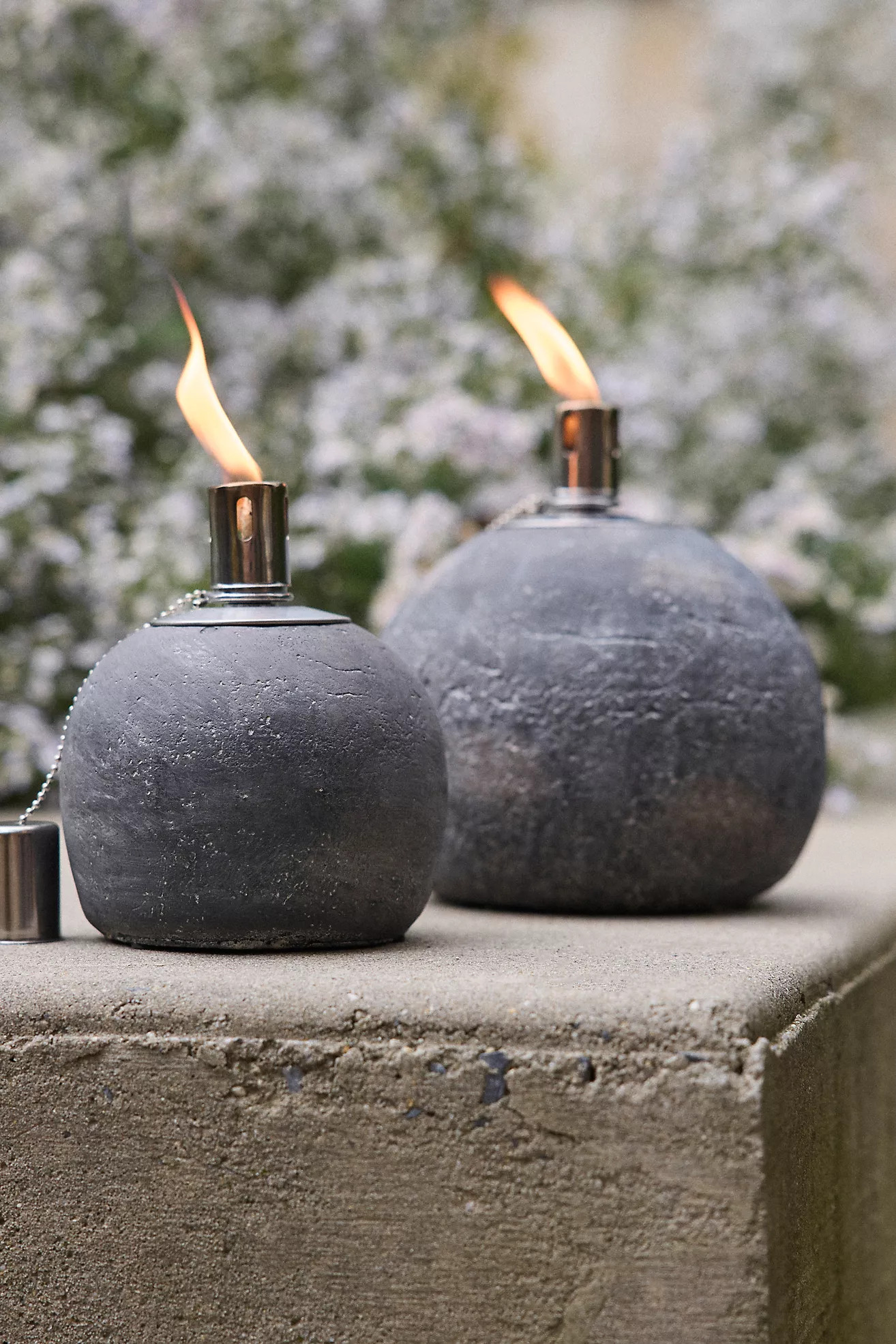 Concrete Sphere Oil Burner | Anthropologie (US)