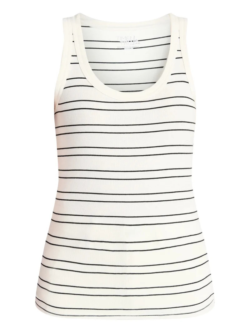 Time and Tru Women's Ribbed Tank Top, Sizes XS-XXXL | Walmart (US)