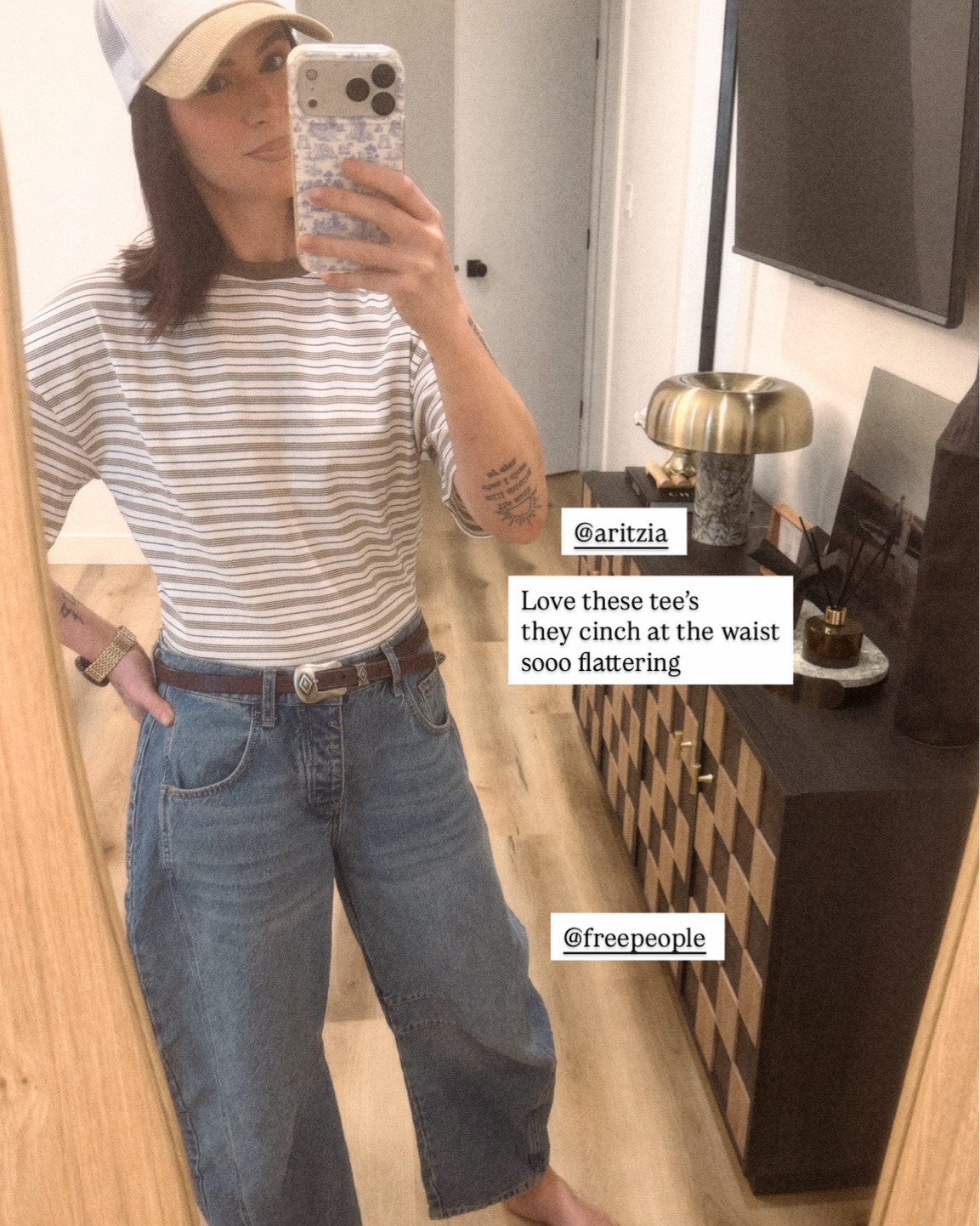 A cinched waist tee & barrel leg jean is a 10/10 for me!

#LTKcanada #LTKsummer #LTKjeans