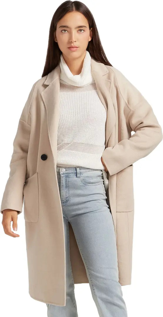 Publisher Double Breasted Wool Blend Coat | Nordstrom